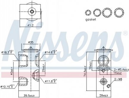 Клапан кондиционера First Fit NISSENS 999426 (фото 1)