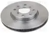 Диск гальмівний (передній) Opel Agila B 08-14 (252x20) 205214