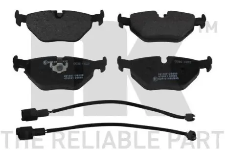 Колодки гальмівні (задні) BMW 3 (E30/E36) 86-99/5 (E34) 87-96/7 (E32) 85-94/Z1 88-91/Z3 (E36) 97-03 NK 221507 Купити в Україні