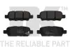 Фото Комплект колодок гальмівних (дискових) (задніх) Nissan Juke/Leaf/Cube 10-/Murano/Teana 08-14/X-Trail/Tiida/Pulsar 13 NK (222257) зображення 1