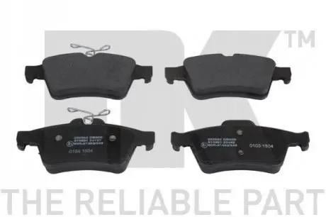 Комплект гальмівних колодок (задніх) Citroen C5/Ford C-Max 07-/Focus/Connect 04-13/Renault Laguna 07-15/Volvo NK 222562 Купити в Україні