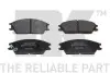 Фото Колодки гальмівні (передні) Hyundai Accent I/II 89-06/Getz 02-11 (Akebono) NK (223403) зображення 1