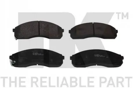 Фото Колодки гальмівні (передні) Kia Carnival -06/K2500/Pregio 2.5-2.9 97- NK (223504) зображення 1