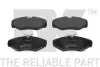 Тормозные колодки дисковые перед. Renault Trafic/Opel Vivaro 1.9DI 01- NK (223626) изображение 2