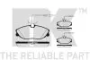 Фото Колодки гальмівні (передні) Citroen Xsara/Peugeot 406 96-05 (Lucas-Girling) (з датчиками) NK (223737) зображення 2