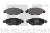 Фото Колодки гальмівні (передні) Peugeot 206 98-/Peugeot 206+ 09-13 NK (223739) зображення 1