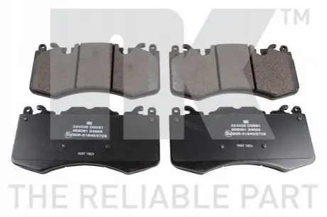 Колодки гальмівні (передні) Land Rover Range Rover III/IV 02-/Range Rover Sport 05-/Discovery V 16 NK 224036 Купити в Україні