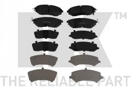 Колодки гальмівні (передні) Subaru Forester/Legacy/Impreza 03- (Akebono) NK 224415 Купити в Україні