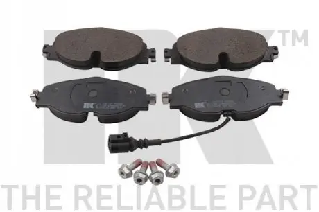 Колодки гальмівні (передні) Audi A3/Q2/Q3/Seat/Skoda Octavia/Kodiaq/VW Golf/Passat B8 12-(+датчик) NK 2247121 Купити в Україні