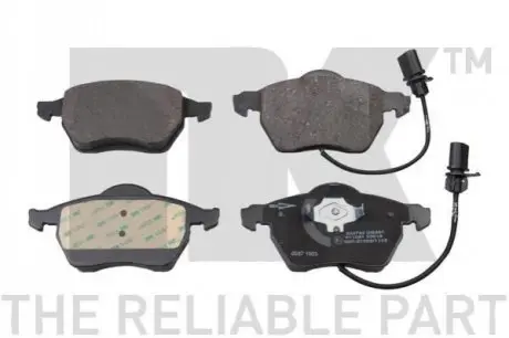 Колодки гальмівні (передні) Audi A4/A6/Skoda Superb/VW Passat 1.9TDI/2.5TDI 95 NK 224742 Купити в Україні