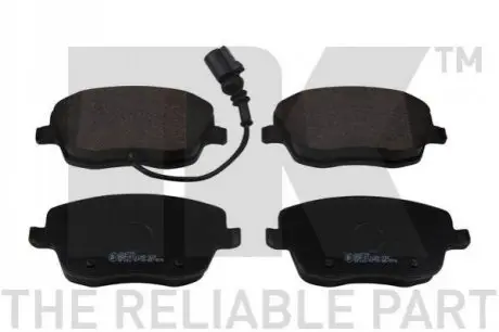 Колодки гальмівні (передні) Seat Ibiza/VW Polo 01-09/Skoda Fabia 99-14/Roomster 06-15 (+датчик) NK 224779 Купити в Україні