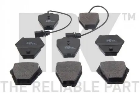 Колодки гальмівні (передні) Audi A4 97-01/A6 97-05/VW Passat B5 00-05/Phaeton 02-08 (+датчики) NK 224780 Купити в Україні