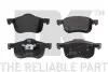 Фото Колодки гальмівні (передні) Volvo S60 00-10/V70 01-08/S80 01-06/XC90 02-14 NK (224820) зображення 1