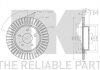 Тормозной диск Nissan X-Trail Renault Koleos II 04.14- - (432064CE0A, 432064423R, D32064CE0A) NK 312297 (фото 2)