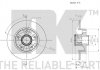 (Coated) Диск гальмівний задній (з підшипником) 260x86,2 Renault Fluence, Megane III, CC, 08- NK 313973 (фото 3)