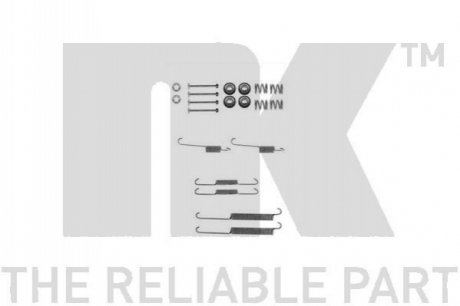Монтажний набір гальмівних колодок NK 7919754