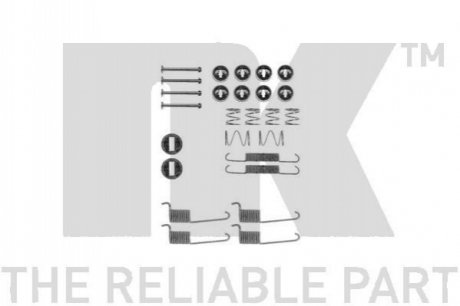 Монтажный набор тормозных колодок NK 7933714