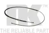 Фото Трос ручного тормоза RECZ. VW T. JETTA 1,4-2,5 10- LE/PR NK (9047145) изображение 2