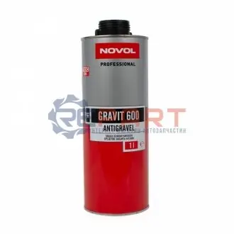 GRAVIT 600 Антикорозійне покриття MS - чорне 1,0л x12 NOVOL 37841