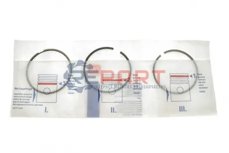 Кільця поршневі Fiat Ducato 1.9D/TD 90- (82.60mm/STD) (2.5-2-3) = 8920660000 NPR 120020003600 Купити в Україні