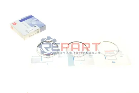 Кільця поршневі Ford Focus 1.8i 04-12/Mondeo 1.8i 00-07 (83.01mm/STD) (1.2-1.2-2.5) = 8921620000 NPR 120 021 0058 00 Купити в Україні