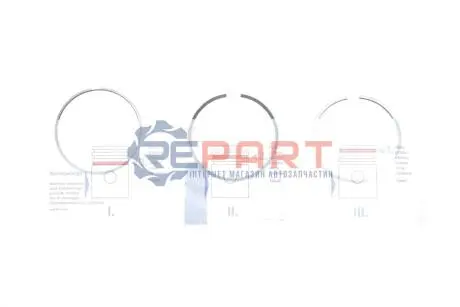 Кільця поршневі Volvo S60/S80/V60/V90/XC40/XC60/XC70/XC90 2.0D 13- (82.00mm/STD) (2-1.75-2) NPR 120 051 0025 00