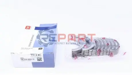 Вкладиші корінні Opel Omega B/Vectra A/Astra G 2.0 (+0.25) (к-кт) = 6035012500 NPR 180035000215 Купити в Україні