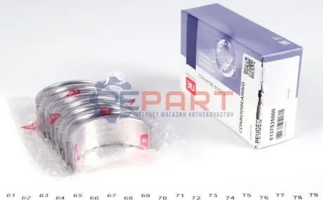 Вкладиші шатунні Fiat Ducato/Scudo/Citroen Jumper 1.9D 96-06 (+0.50) = 6137535000 NPR 181037000421 Купити в Україні