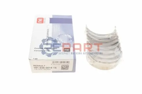 Вкладиші шатунні Renault Trafic 2.0dCi 01-14 (+0.25) NPR 181 038 0019 15 Купити в Україні