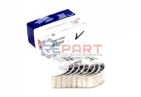 Вкладиші шатунні Audi A3/A4/A6/VW Caddy/Passat 1.9TDI (+0.25) = 6150712500 NPR 181050002215 Купити в Україні