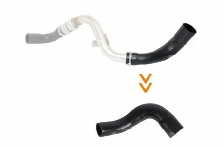 Патрубок інтеркулера Ford Focus/Mondeo 1.8 TDCi 05-15 NRF 166244 Купити в Україні