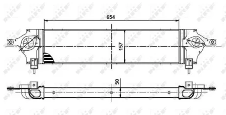 Радиатор интеркулера NRF 30513
