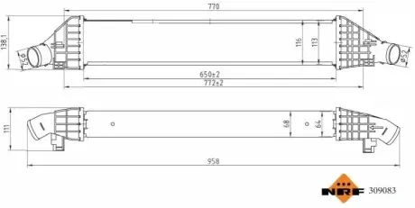 Автозапчасть NRF 309083