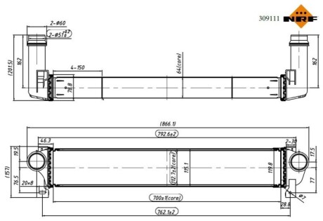 Інтеркулер NRF 309111