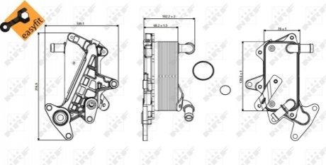 Радиатор смазки NRF 31357