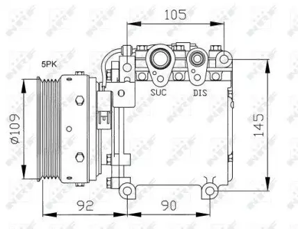 Компрессор кондиционера NRF 32049