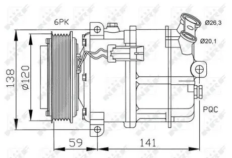 Компрессор кондиционера NRF 32191