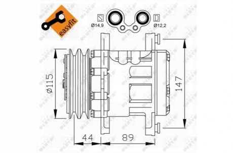 Компрессор кондиционера NRF 32207