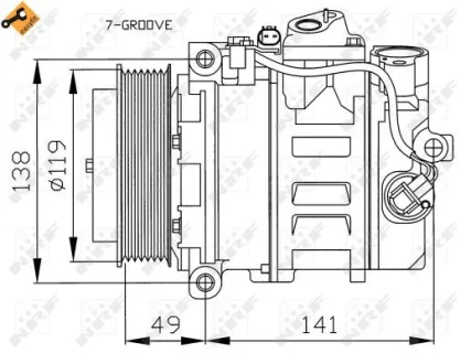 Компрессор кондиционера NRF 32215