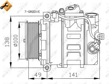 Компрессор кондиционера NRF 32216