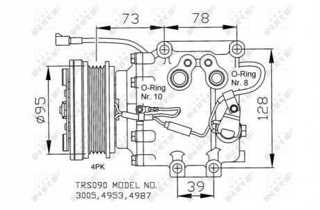 Компрессор кондиционера NRF 32236