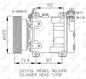 Компрессор кондиционера NRF 32267
