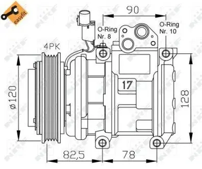 Компрессор кондиционера NRF 32449