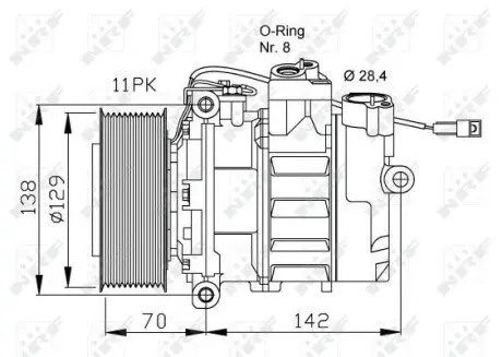 Компрессор кондиционера NRF 32454