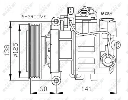 Компрессор кондиционера NRF 32512