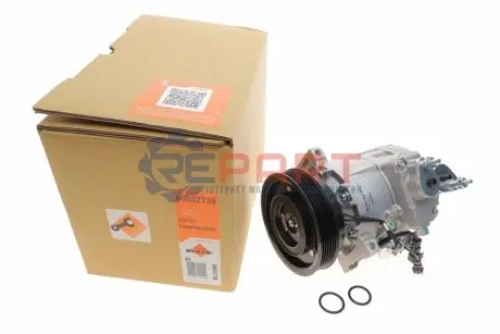 Фото 1 — Компресор кондиціонера Volvo S80/V70/XC70/XC90 3.0/3.2 AWD 06-16 NRF (32738) Фото Компресор кондиціонера Volvo S80/V70/XC70/XC90 3.0/3.2 AWD 06-16 NRF (32738) зображення 1