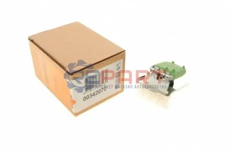 Фото Резистор вентилятора пічки VW Caddy/Golf III/Polo 95-03 NRF (342070) зображення 1