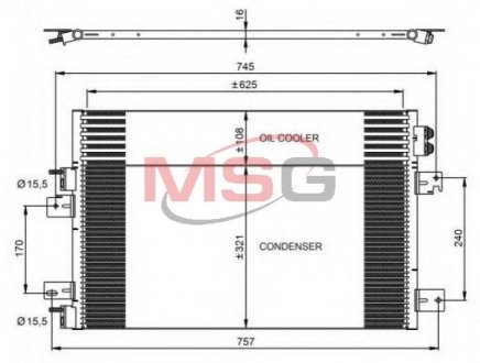 Радиатор кондиционера NRF 350031