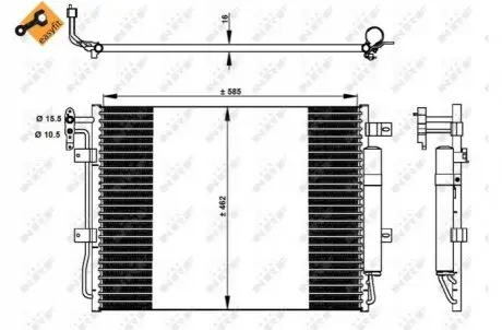 Конденсатор, кондиционер NRF 350330