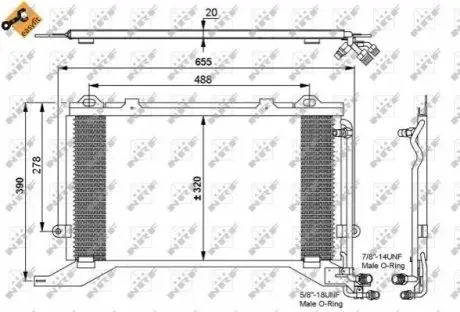 Конденсатор, кондиционер NRF 35240